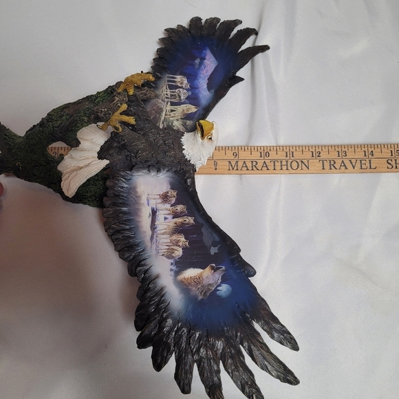 Bradford Exchange Eagle Wall Hanging Mystic Guardians by Robin Koni 2005 - Picture 10 of 13